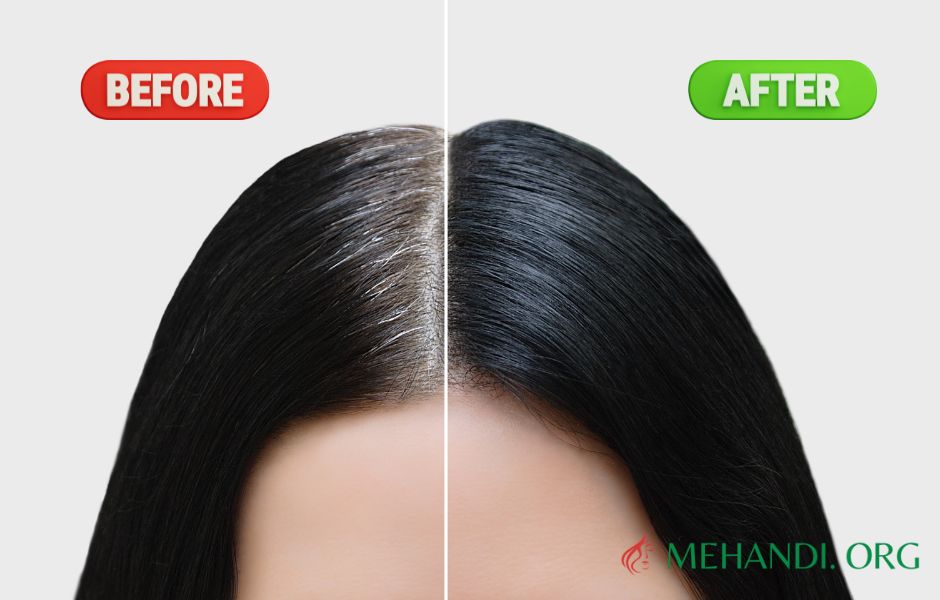 White Hair Remedy: White hair will become Permanent Black in 2 hours, just  mix this one thing in henna and you will forget to apply color - Mehandi